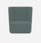 Softline Basket Sessel mit niedrigem Rücken - Felt Melange - 293 Grey Green