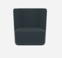 Softline Basket Sessel mit niedrigem Rücken - Felt Melange - 295 Black
