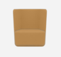 Softline Basket Sessel mit niedrigem Rücken - Felt Melange - 296 Ochre