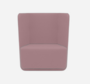 Softline Basket Sessel mit niedrigem Rücken - Felt Melange - 299 Antique Pink