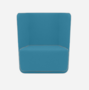 Softline Basket Sessel mit niedrigem Rücken - Felt Melange - 582 Blue
