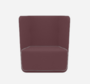 Softline Basket Sessel mit niedrigem Rücken - Felt Melange - 651 Eggplant