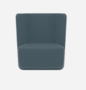 Softline Basket Sessel mit niedrigem Rücken - Felt Melange - 846 Blue Grey