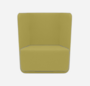 Softline Basket Sessel mit niedrigem Rücken - Felt Melange - 847 Mustard