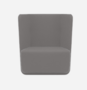 Softline Basket Sessel mit niedrigem Rücken - Vision - 399 Grey Blue