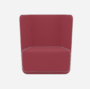 Softline Basket Sessel mit niedrigem Rücken - Vision - 448 Dark Red