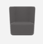 Softline Basket Sessel mit niedrigem Rücken - Vision - 526 Dark Grey