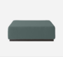 Softline Nevada Hocker / Ottomane-Felt Melange - 293 Grey Green
