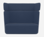 Softline Basket Sofa - Felt Melange - 289 Dark Blue