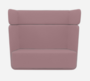 Softline Basket Sofa - Felt Melange - 299 Antique Pink