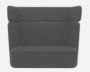 Softline Basket Sofa - Felt Melange - 623 Dark Grey