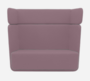 Softline Basket Sofa - Felt Melange - 640 Purple