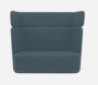 Softline Basket Sofa - Felt Melange - 846 Blue Grey
