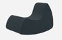 Softline Grand Prix XL Schaukelsessel - Felt Melange - 295 Black