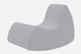 Softline Grand Prix XL Schaukelsessel - Felt Melange - 612 Light Grey