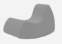 Softline Grand Prix XL Schaukelsessel - Felt Melange - 620 Stone Grey