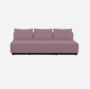 Softline Nevada 3-P Schlafsofa-Felt Melange - 640 Purple