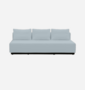 Softline Nevada 3-P Schlafsofa-Felt Melange - 641 Light Blue