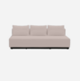 Softline Nevada 3-P Schlafsofa-Felt Melange - 642 Lilac