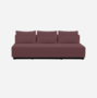 Softline Nevada 3-P Schlafsofa-Felt Melange - 651 Eggplant