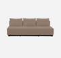 Softline Nevada 3-P Schlafsofa-Felt Melange - 849 Light Brown