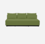 Softline Nevada 3-P Schlafsofa-Felt Melange - 855 Olive
