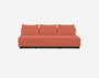Softline Nevada 3-P Schlafsofa-Felt - 624 Orange