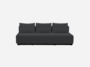 Softline Nevada 3-P Schlafsofa-Felt - 636 Black