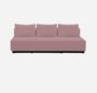 Softline Nevada 3-P Schlafsofa-Felt Melange - 299 Antique Pink