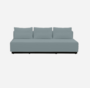 Softline Nevada 3-P Schlafsofa-Felt Melange - 292 Light Grey