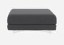 Softline Max Hocker/Einzelbett-Felt Melange - 623 Dark Grey