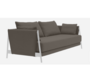 Softline Madison Schlafsofa-Eco Cotton 523 Mocca-Chrome