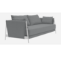 Softline Madison Schlafsofa-Remix 143 Grey-Chrome
