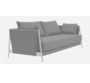 Softline Madison Schlafsofa-Hallingdal 116 White/Dark Grey-Chrome