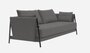 Softline Madison Schlafsofa - Cento, Felt, Felt Melange, Valencia, Velvet-Black