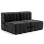 Ambivalenz Flexibler 2-Sitzer 'Curt' von Ambivalenz Dunkelgrau - Dama