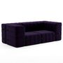 Ambivalenz Flexibler 2-Sitzer mit Armlehnen 'Curt' von Ambivalenz Blau Lila - Jet 