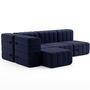 Ambivalenz Flexibles kleines Ecksofa Curt von Ambivalenz Dunkelblau - Dama