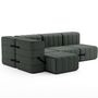 Ambivalenz Flexibles kleines Ecksofa Curt von Ambivalenz Gravel - Sera