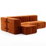 Ambivalenz Flexibles kleines Ecksofa Curt von Ambivalenz Russet (Orange) - Barcelona