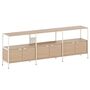 TIPTOE Regal Unit 2 240 cm von Tiptoe 3 Türen, H: 85 cm, Cream White