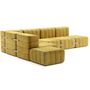 Ambivalenz Flexibles grosses Ecksofa Curt von Ambivalenz Cornhusk (Gelb) - Barcelona
