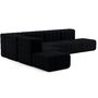Ambivalenz Flexibles grosses Ecksofa Curt von Ambivalenz Ebony - Sera