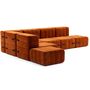 Ambivalenz Flexibles grosses Ecksofa Curt von Ambivalenz Russet (Orange) - Barcelona