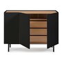Teulat Chest Of Drawers Arista 110Cm - Black