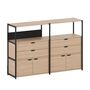 TIPTOE Regal Unit 3 160 cm von Tiptoe 2 Schubladen / 2 Türen , Graphite Black