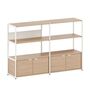 TIPTOE Regal Unit 3 160 cm von Tiptoe 2 Türen, Cream White