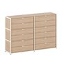 TIPTOE Regal Unit 3 160 cm von Tiptoe 6 Schubladen, Cream White