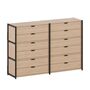 TIPTOE Regal Unit 3 160 cm von Tiptoe 6 Schubladen, Graphite Black