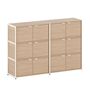 TIPTOE Regal Unit 3 160 cm von Tiptoe 6 Türen , Cream White